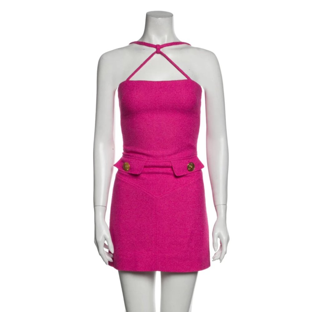VERSACE Halterneck Midi Length Dress - Picture 2 of 4